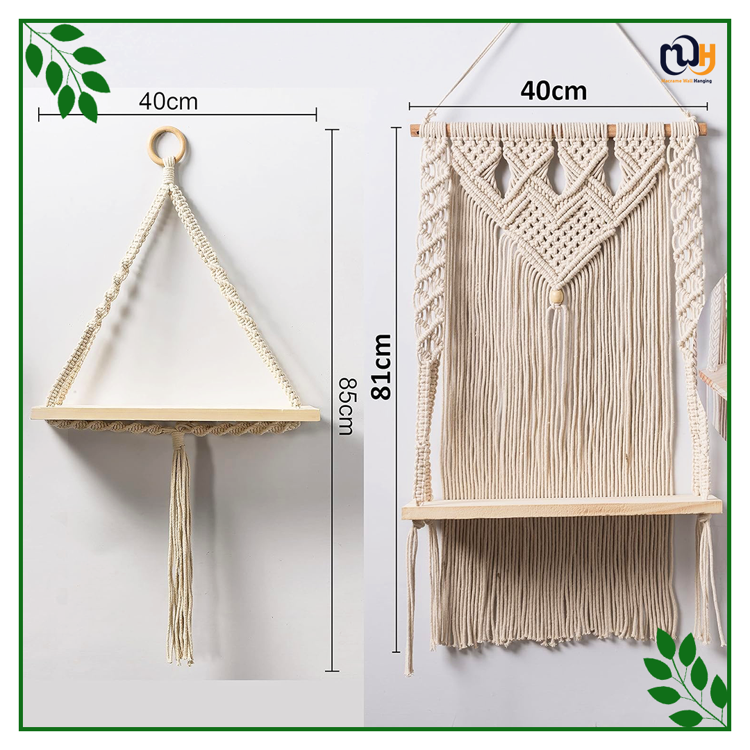 Handmade Boho Style Rope Modern Chic Woven With Wall Art