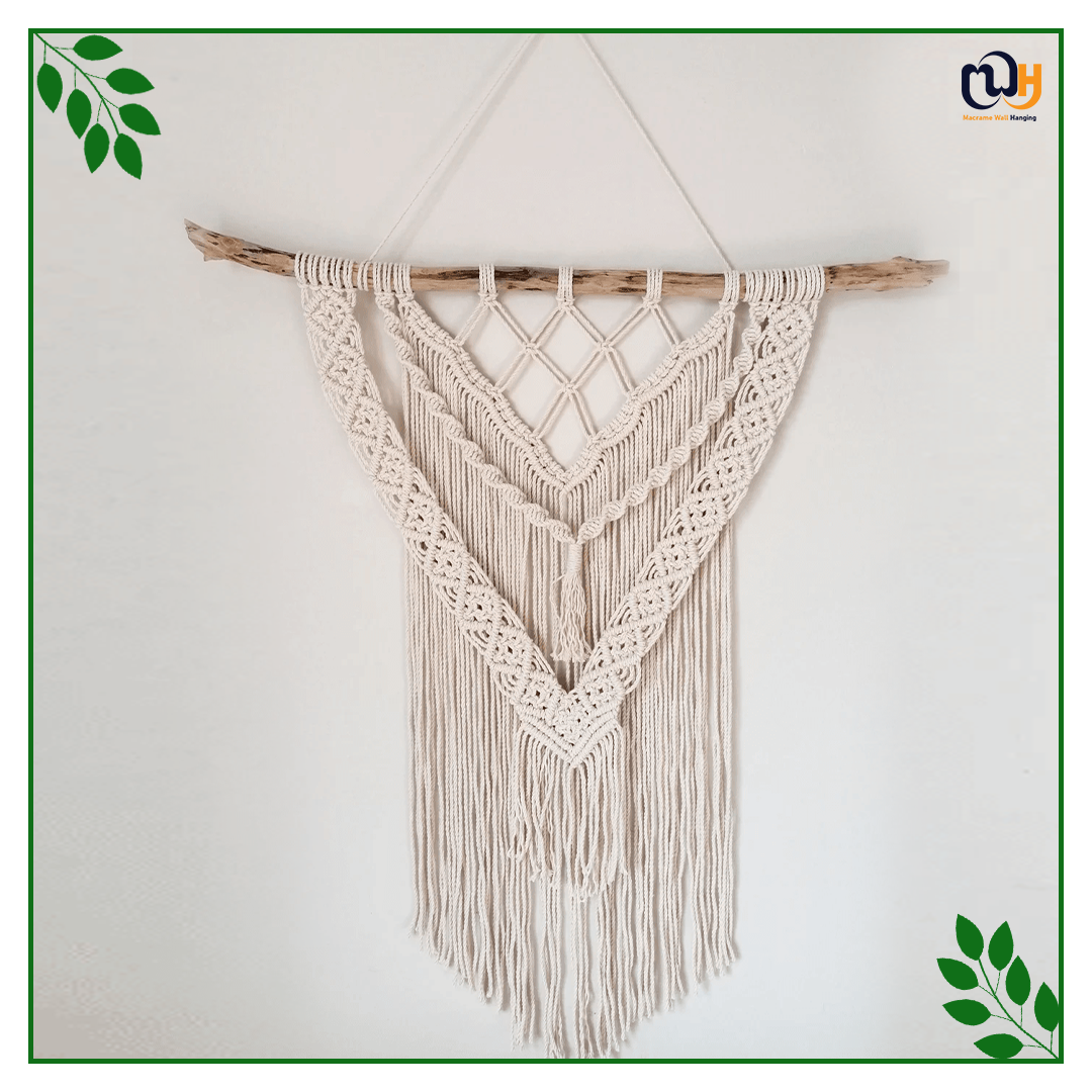 Handmade Boho Style V Shape 3 Layer Tapestry Wall Hanging