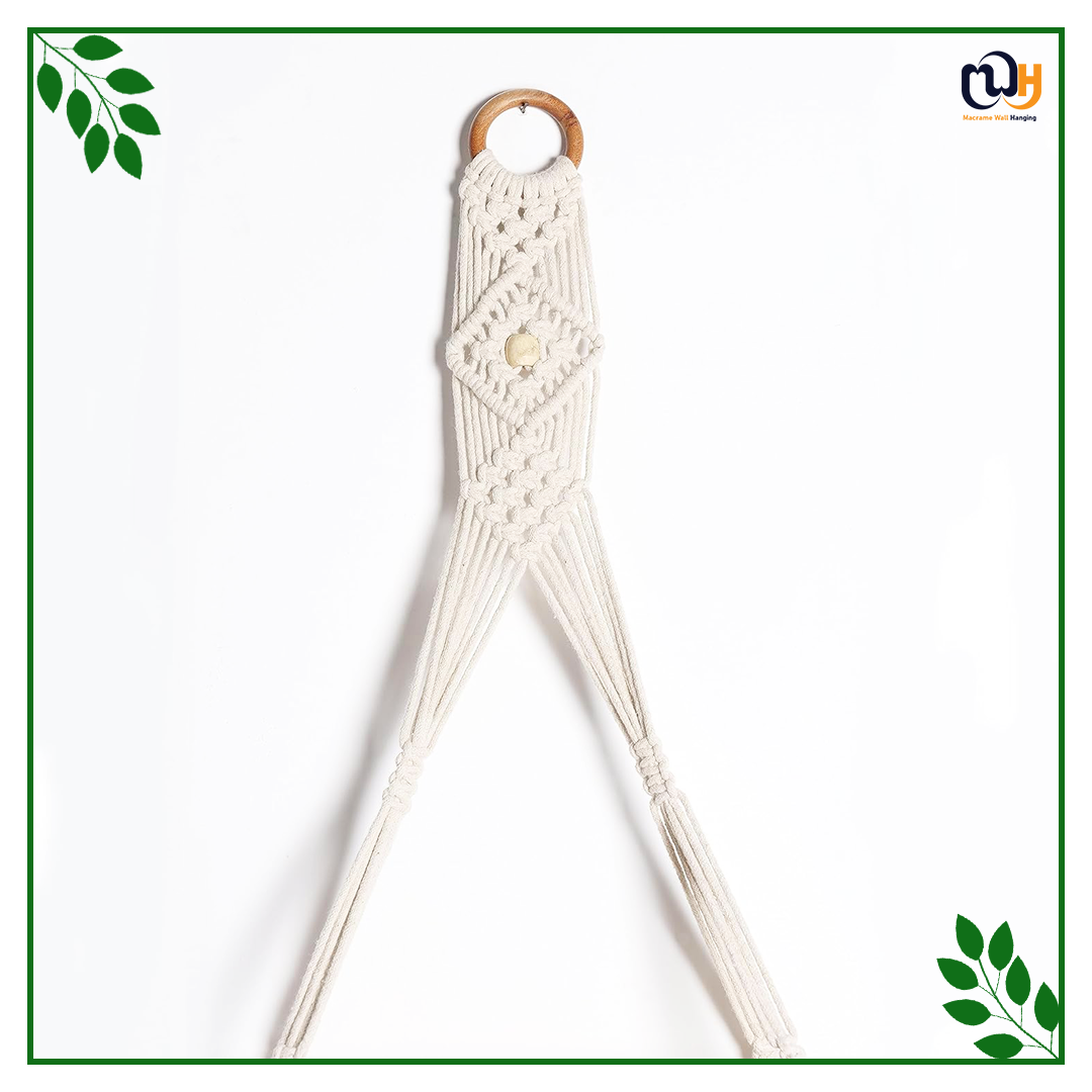 Handmade Boho Style Pine Wooden Wall Hanging 2 Tier