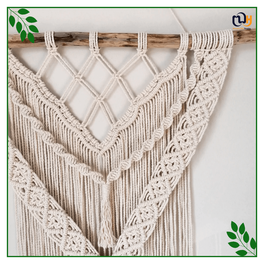 Handmade Boho Style V Shape 3 Layer Tapestry Wall Hanging