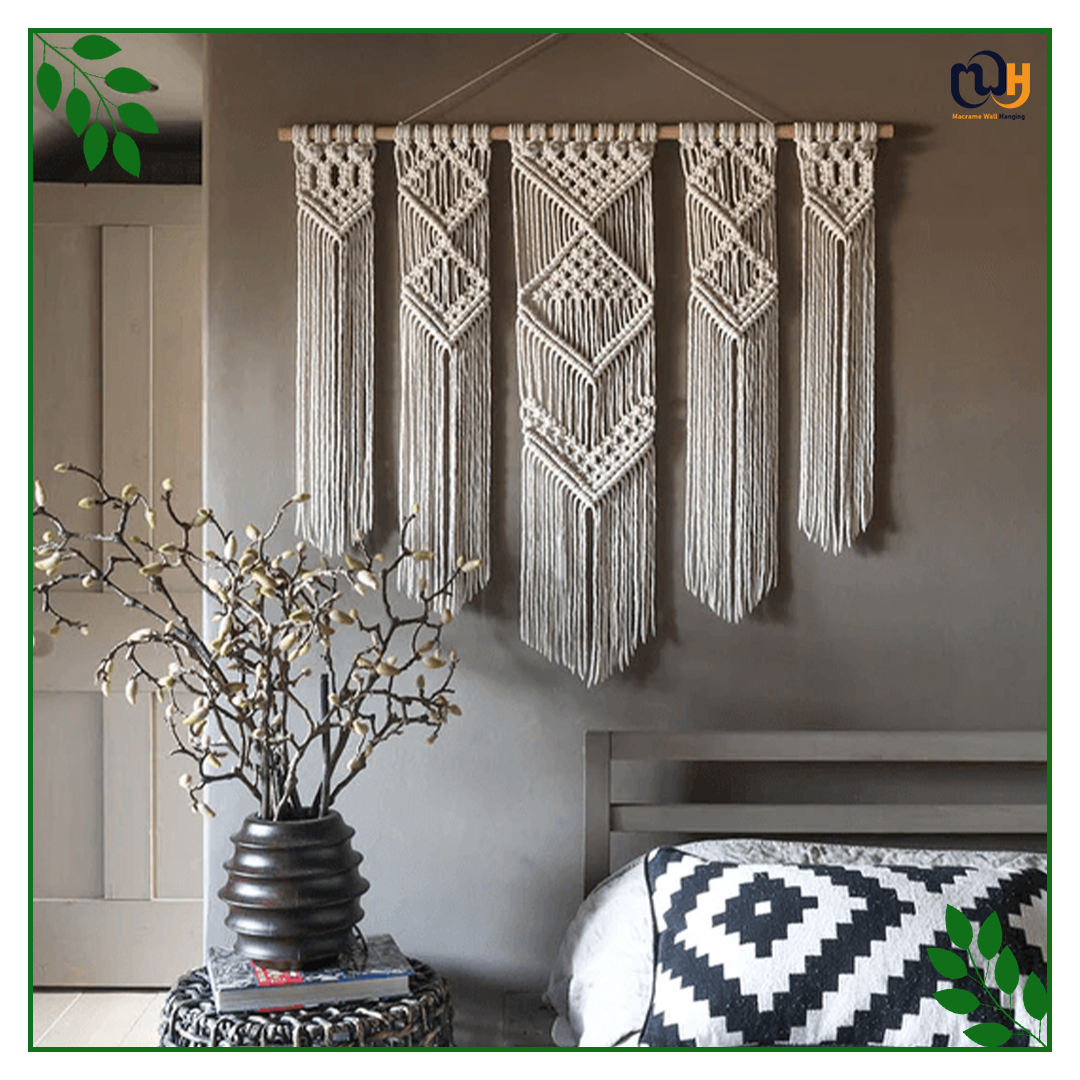 Handmade Boho Style Modern Macrame Wall Hanging Rosina