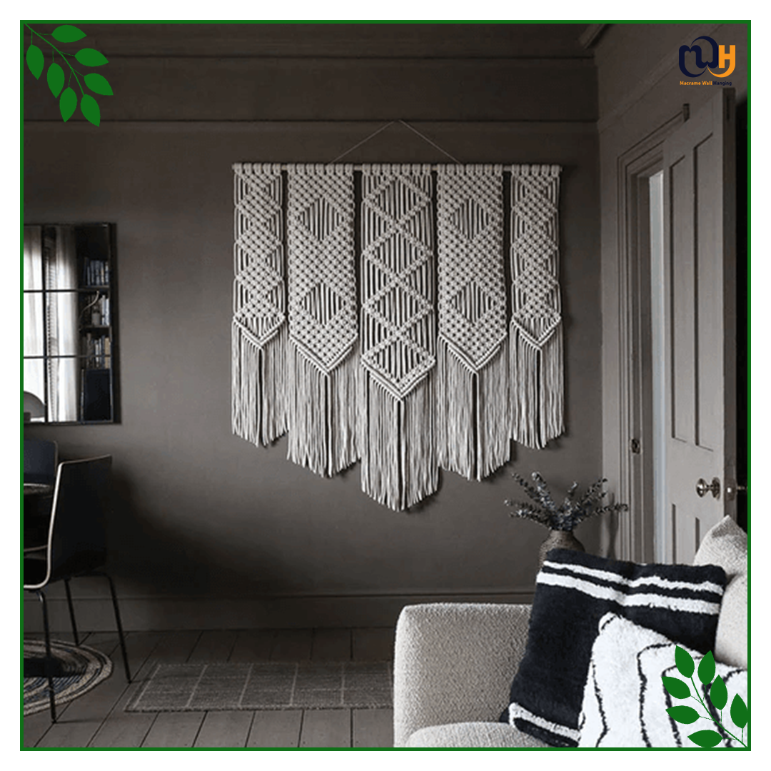 Handmade Boho Style Extra Large Macrame Wall Hanging
