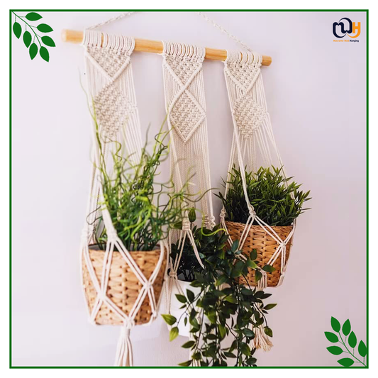 Handmade Boho Style Plant Hanger Macrame Tapestries