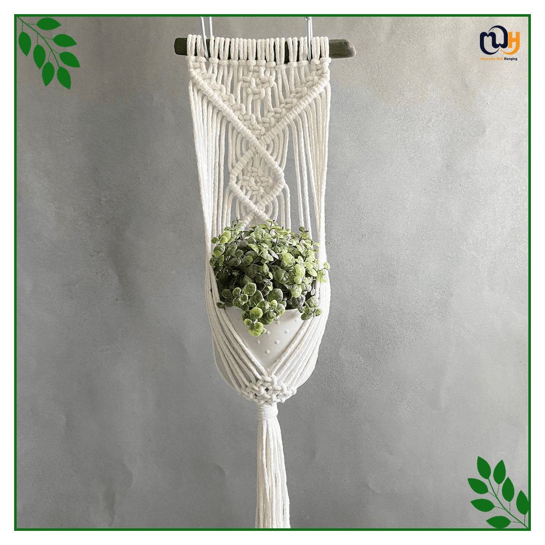 Handmade Boho Style Single Macrame Plant Hanger