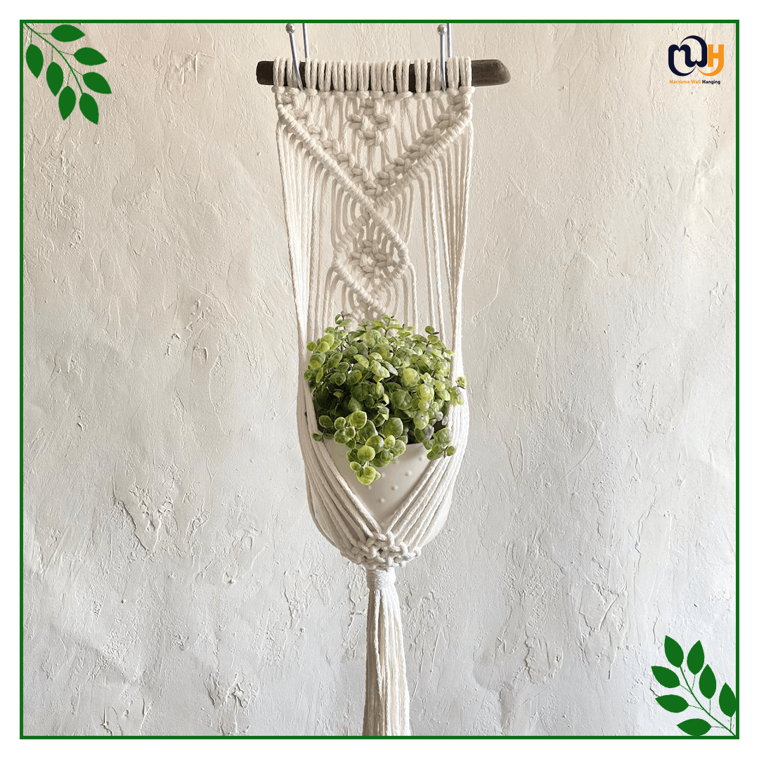 Handmade Boho Style Single Macrame Plant Hanger