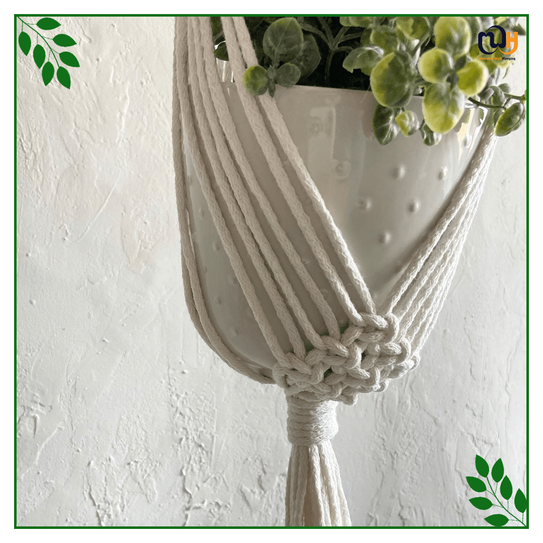 Handmade Boho Style Single Macrame Plant Hanger