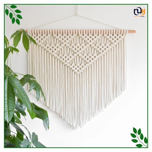 Handmade Boho Style Macrame Pattern Woven Bohemian Art Tapestry