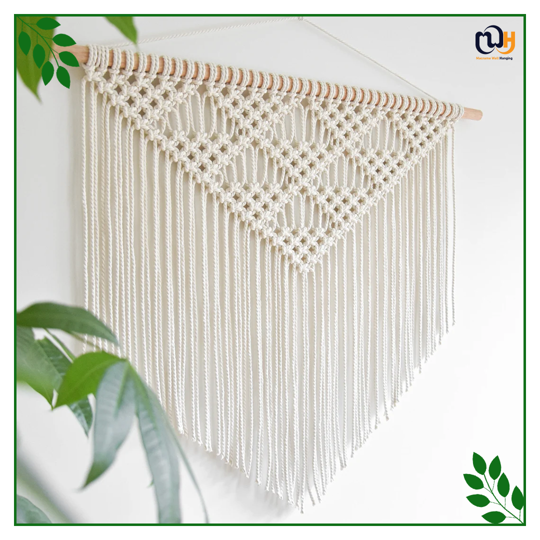 Handmade Boho Style Macrame Pattern Woven Bohemian Art Tapestry