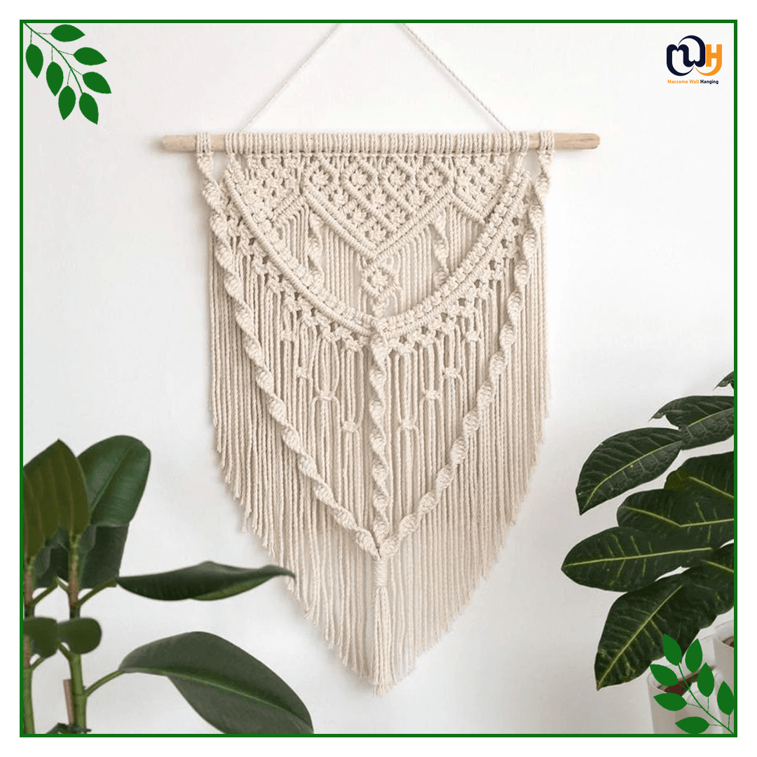 Handmade Boho Style Waterfall Macrame Wall Hanging Tapestry