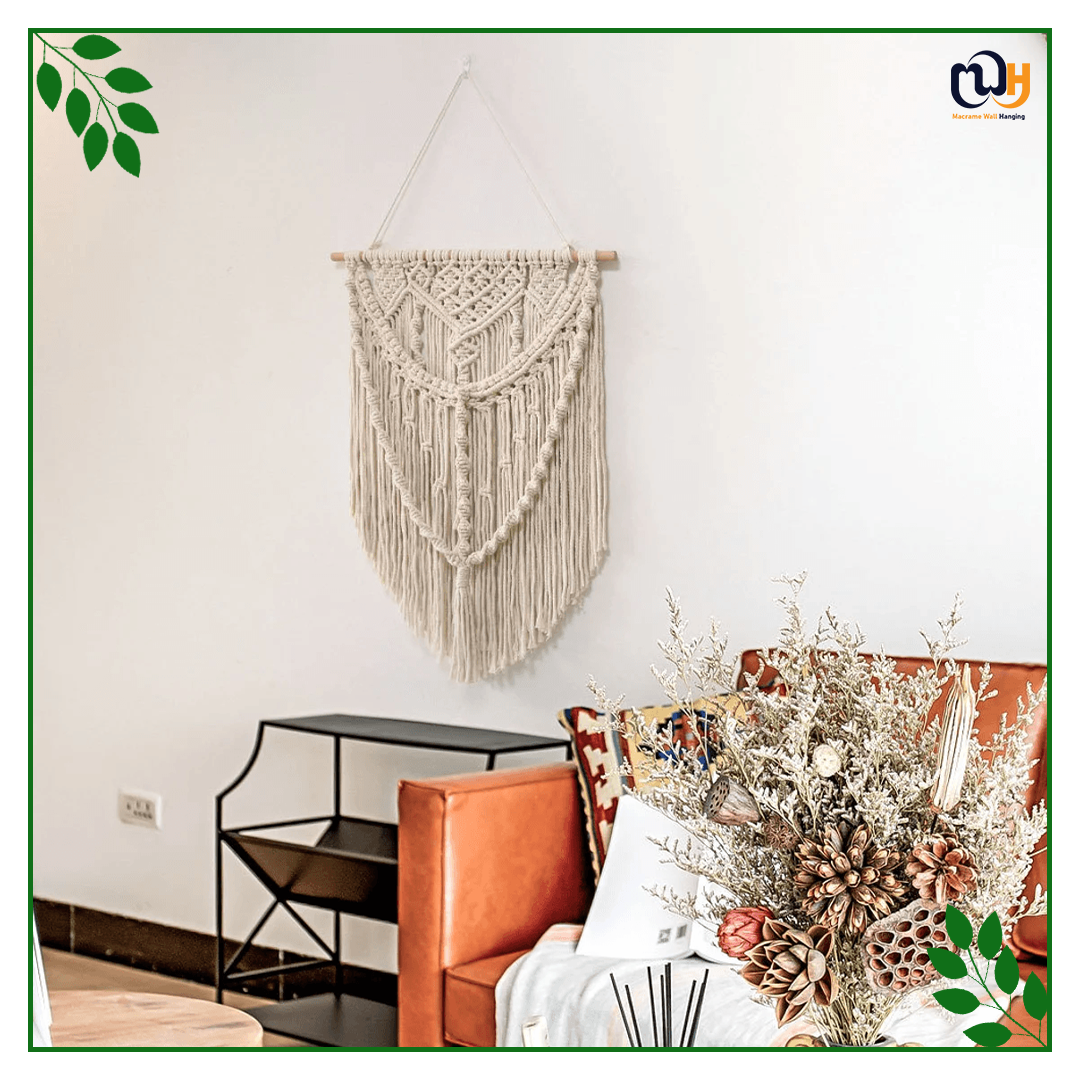 Handmade Boho Style Waterfall Macrame Wall Hanging Tapestry
