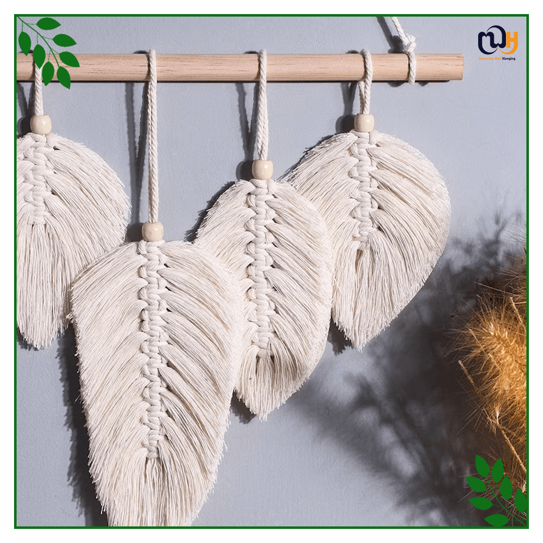 Handmade Boho Style Leaf Wall Hanging