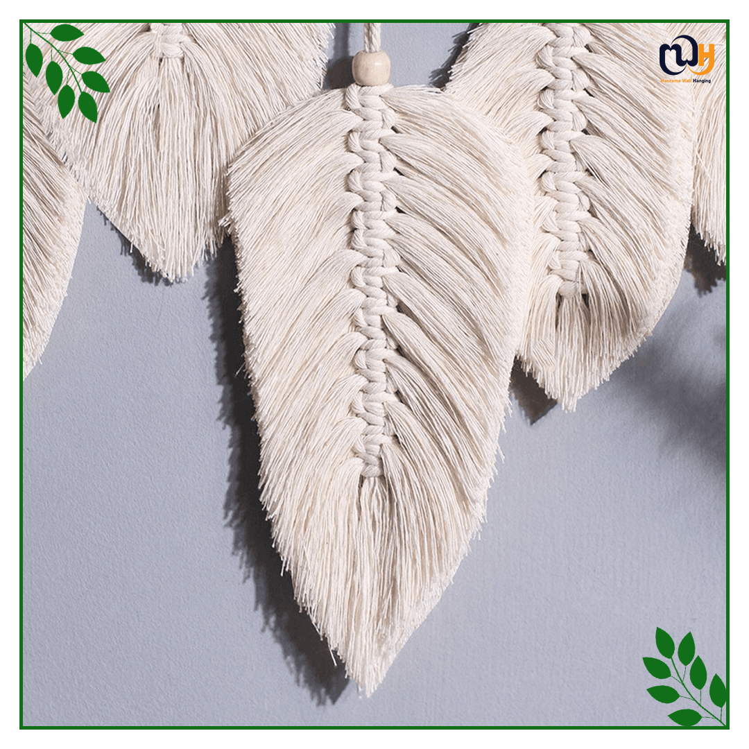 Handmade Boho Style Leaf Wall Hanging