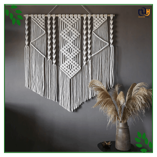 Handmade Boho Style Large Modern Macrame Wall Hanging