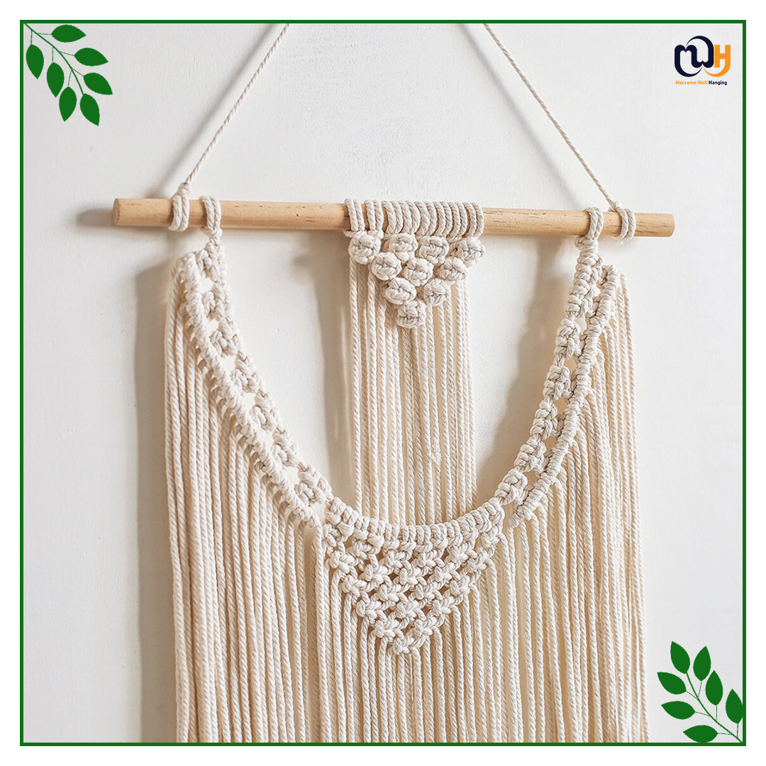 Handmade Boho Style V Shape Wall Hanging Tapestry with Tassels