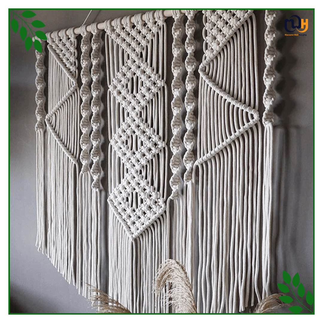 Handmade Boho Style Large Modern Macrame Wall Hanging