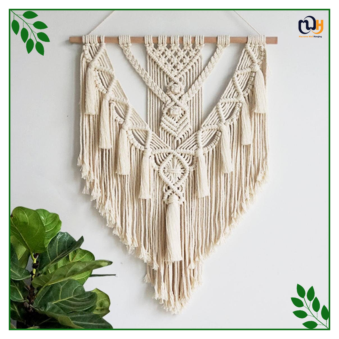 Handmade Boho Style Wall Hanging Tapestry with Tassels