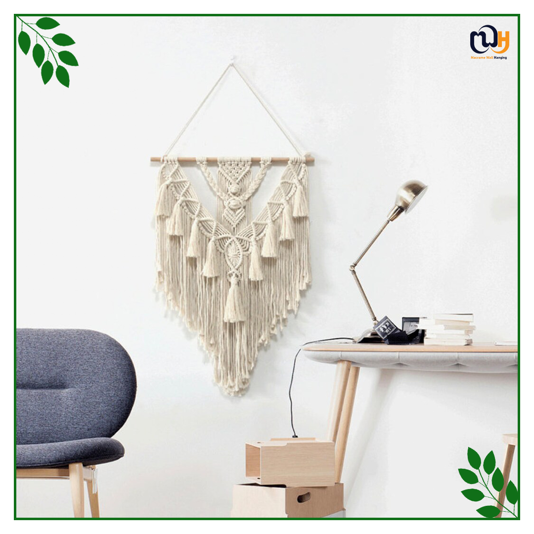 Handmade Boho Style Wall Hanging Tapestry with Tassels