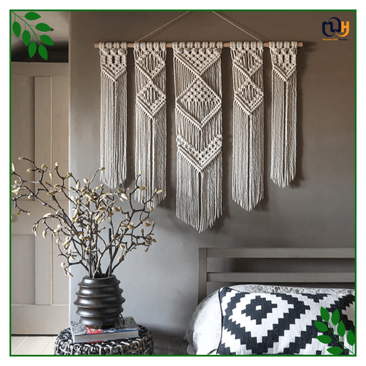 Handmade Boho Style Modern Macrame Wall Hanging Rosina