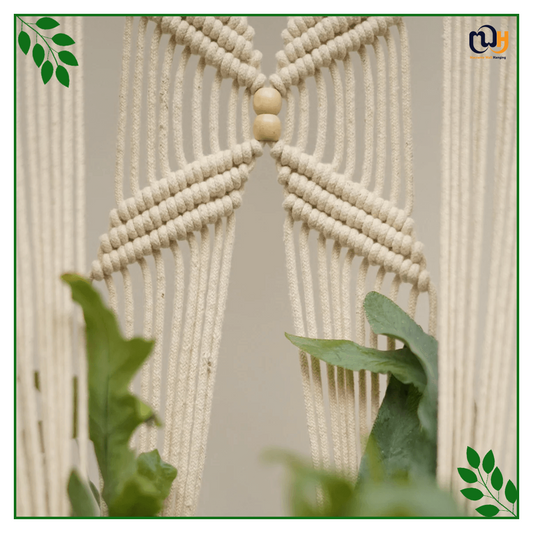 Handmade Boho Style Large Macrame hanging planter