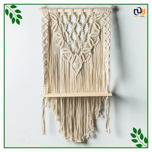 3D Leaf Pattern Shelf Wooden Bohemian