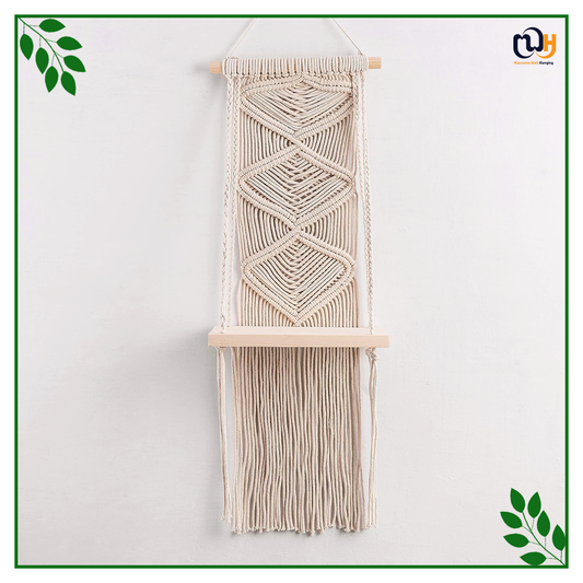 Handmade Boho Shelf with Shelves for Plants - Pack of 2