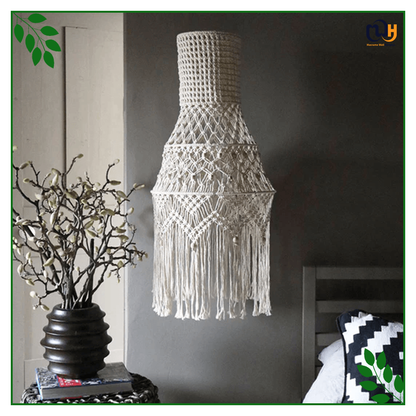 Handmade Boho Style Macrame Chandelier Lampshade