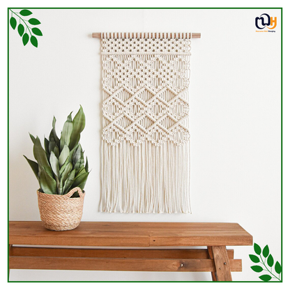 Handmade Boho Style Bohemian Tapestry Wall Art Macrame Wall Hanging