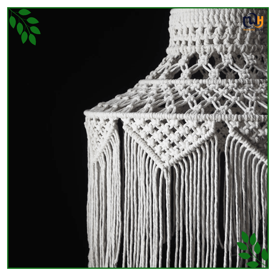 Handmade Boho Style Tassel Macrame Ceiling Lamp Shade