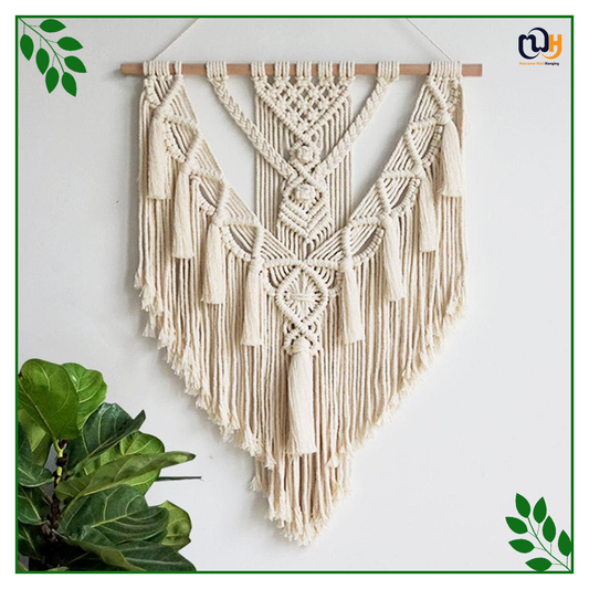Handmade Boho Style Wall Hanging Tapestry with Tassels